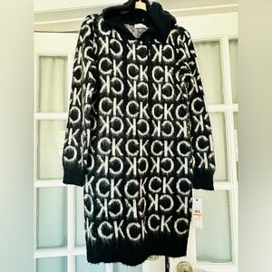 Calvin Klein Monochrome Logo Knit Dress